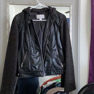 Pleather biker like jacket